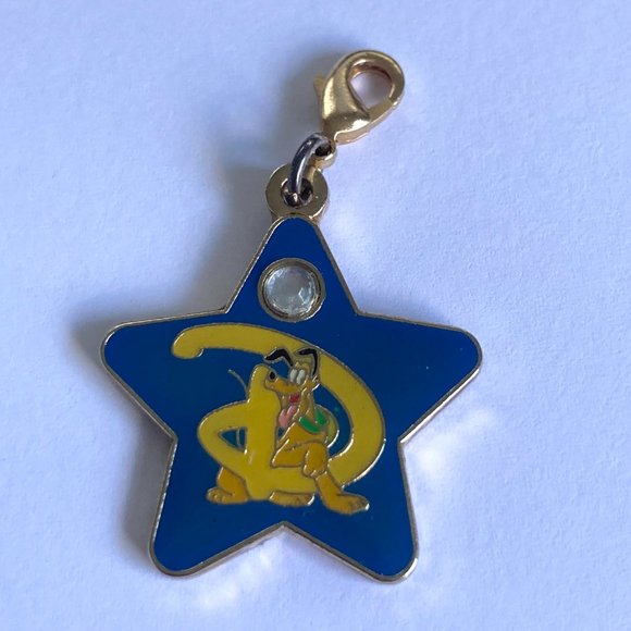Vintage Disney Pluto Dog Charm Zipper Pull Purse Clip On for Bracelet Disneyana - Picture 5 of 9